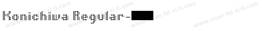 Konichiwa Regular字体转换